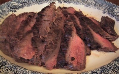 Off Topic: Grilled Flank Steak with Garlic-Ginger-Sesame Marinade