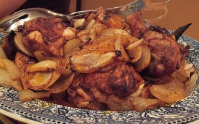Off Topic: Paprika Roasted Chicken and Onions