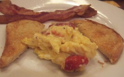 Off Topic: Scrambled Eggs with Red Pepper and Gruyere