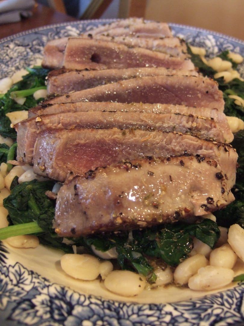 The Essential New York Times Cookbook: Seared Tuna in Black Pepper ...