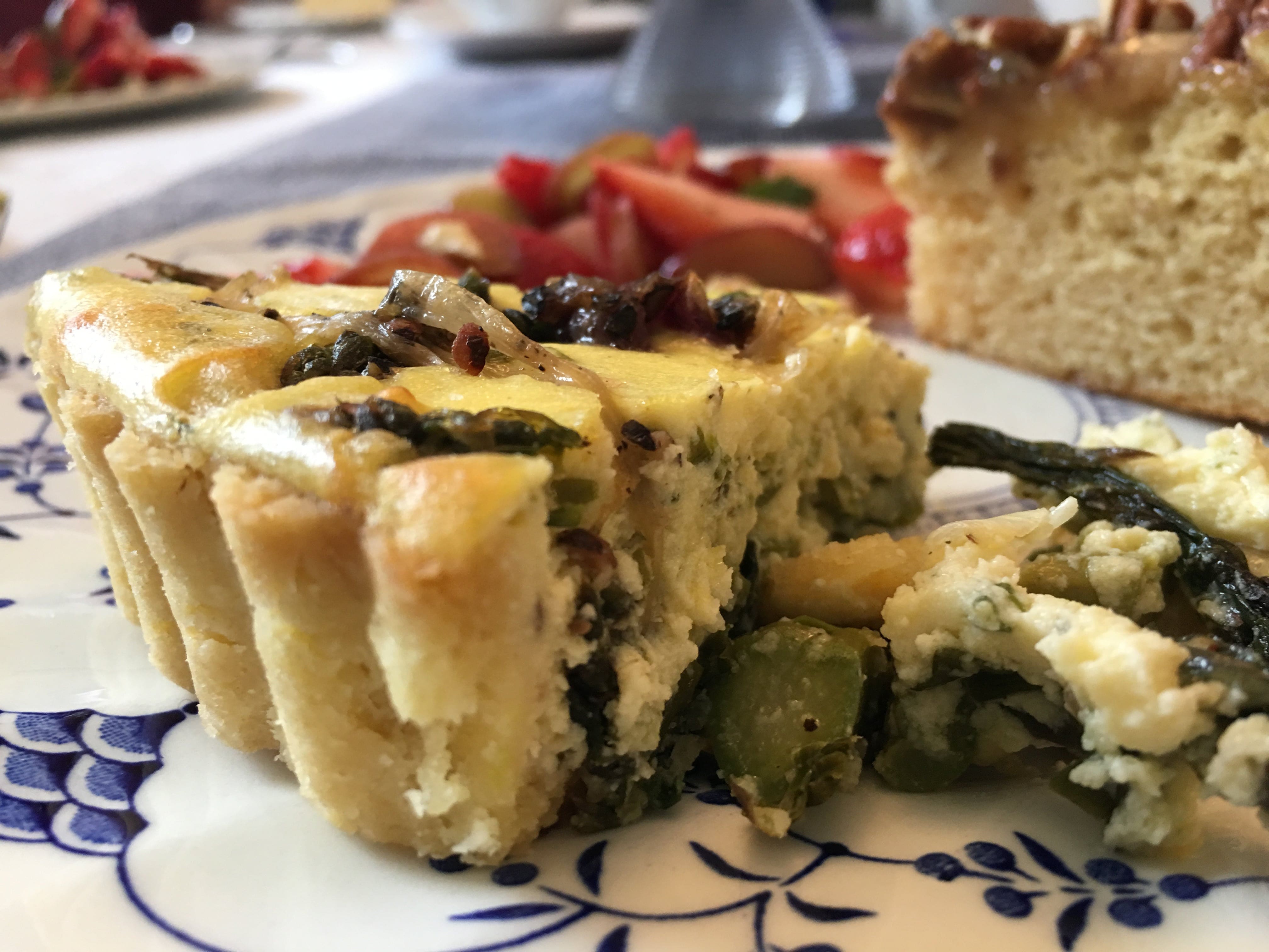 Savory Spring Vegetable Goat Cheese Tart