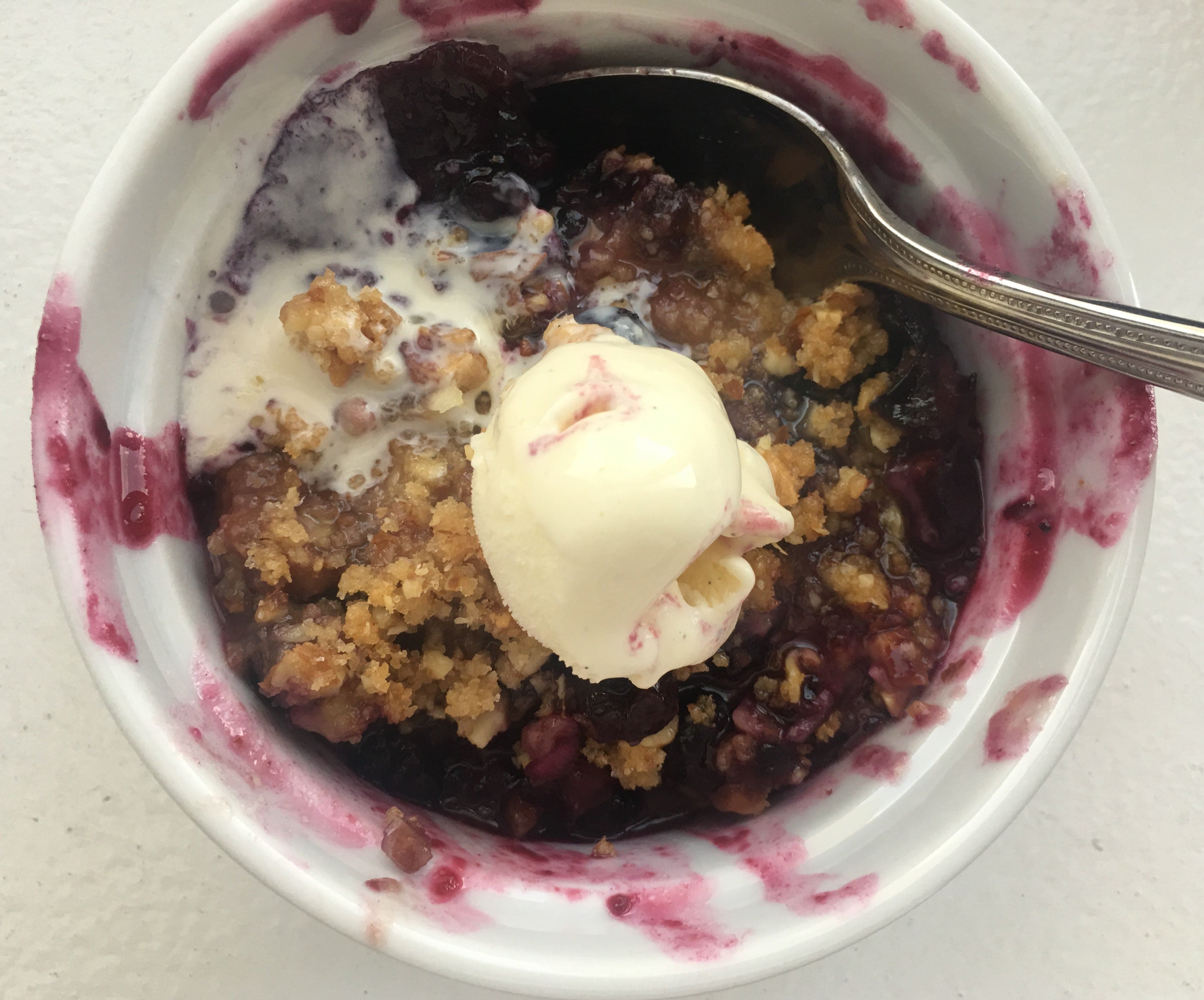 Peach-Blueberry Crisp
