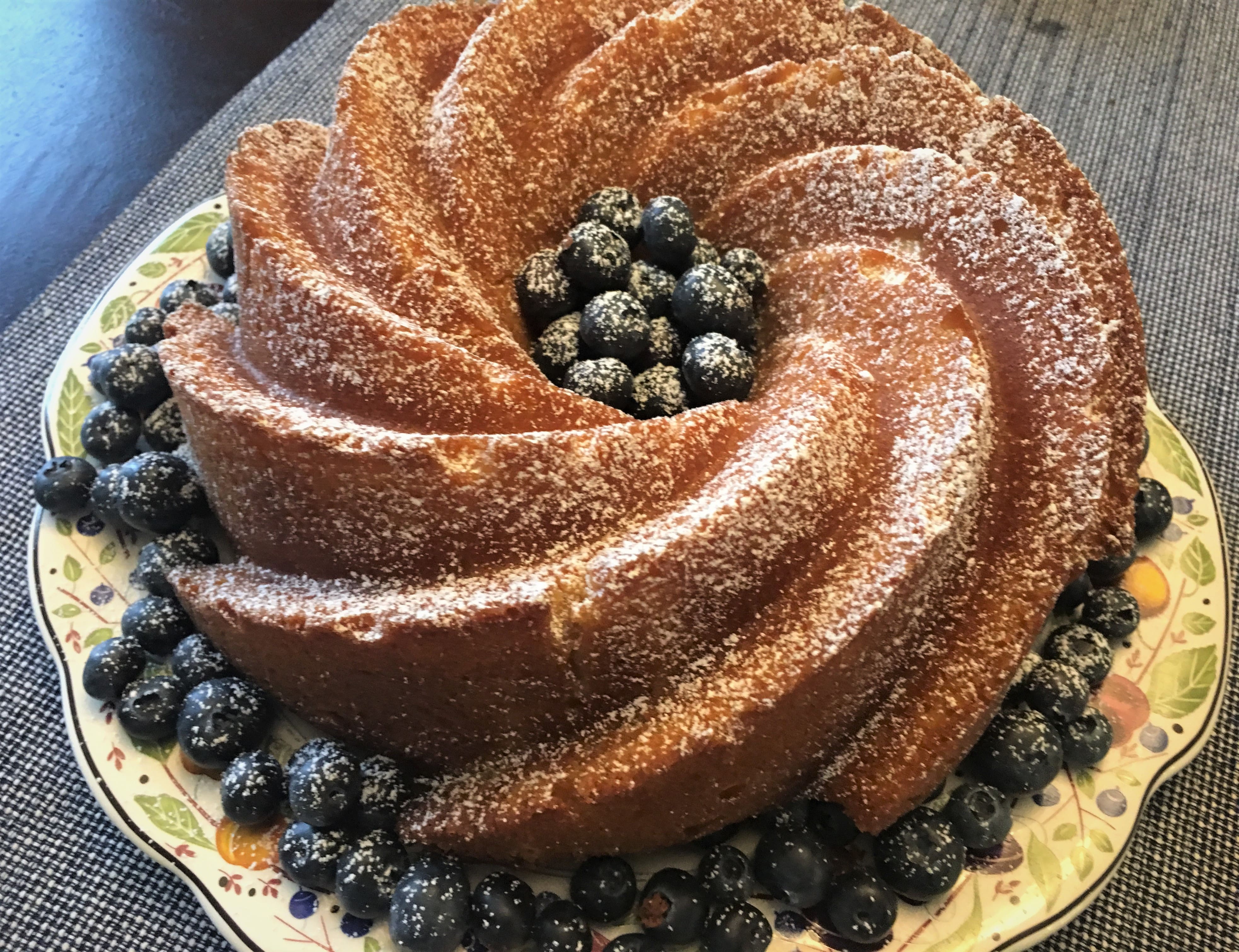Gluten-Free Almond Cake with Honey-Lemon Glaze